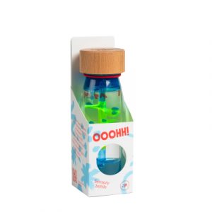 Bouteille sensorielle petit boum move spiral blue