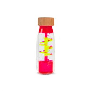 Bouteille sensorielle petit boum spirale pink