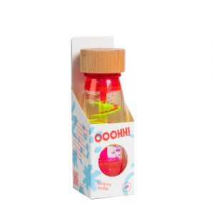 Bouteille sensorielle petit boum spirale pink