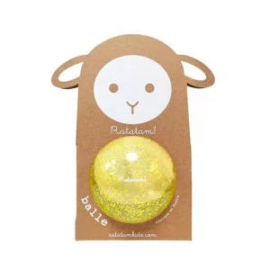 Balle Ratatam bulle jaune 10cm