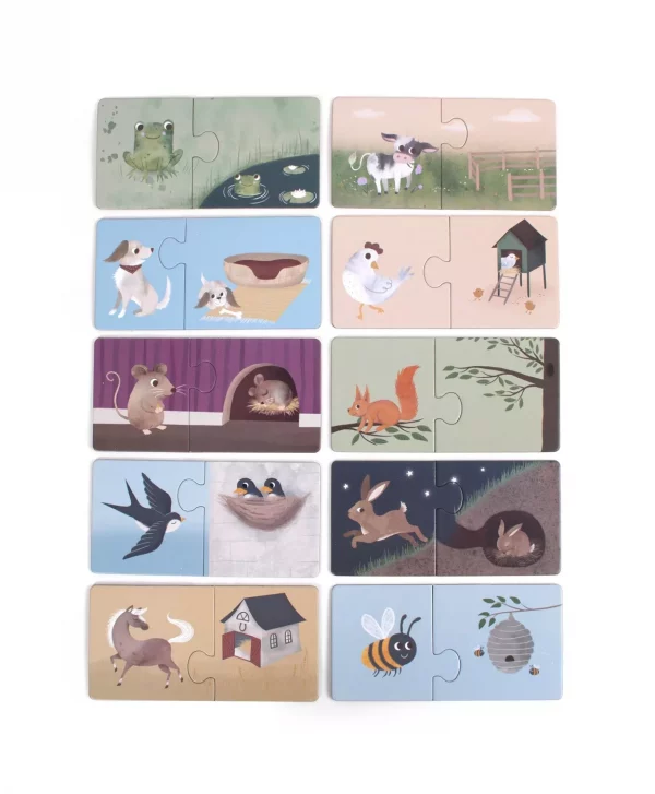 Puzzles "Retrouve ma maison" - Animaux de la ferme – Image 2