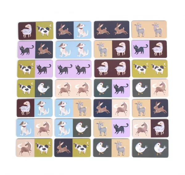Jeu Domino 28 pces - Animaux de la ferme – Image 2