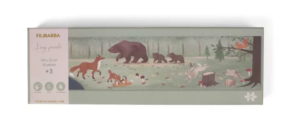 Puzzle 100x22 cm 30 pces - Animaux nordiques