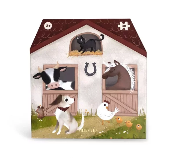 Coffret Grand Puzzle 30 pces - A la ferme