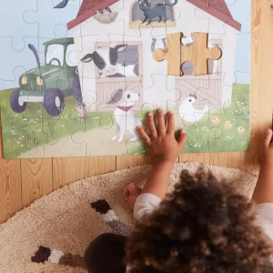 Coffret Grand Puzzle 30 pces - A la ferme