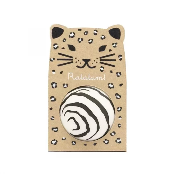 Balle rebondissante ratatam zebre 43mm