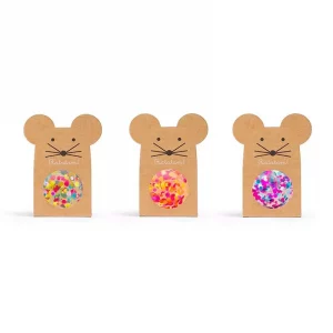 Lot de 3 balles rebondissantes ratatam souris multico