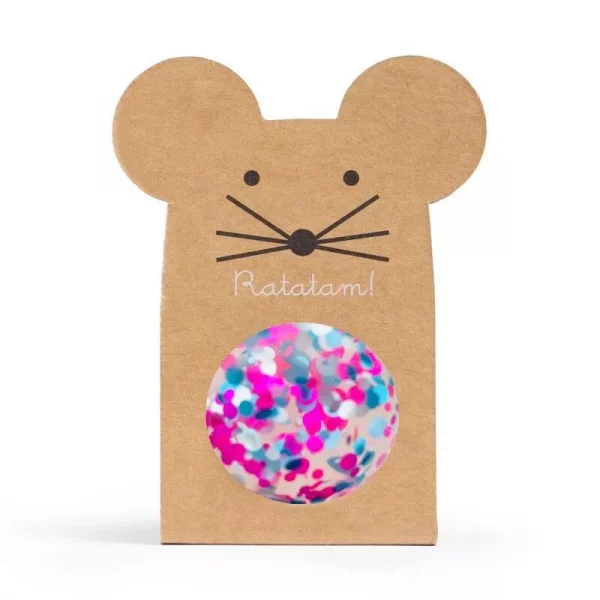 Lot de 3 balles rebondissantes ratatam souris multico – Image 3