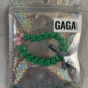 Bracelet MUM - Vert flashy, Rose pastel & Jean