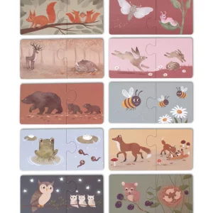 Puzzles “Maman et ses bébés” – Animaux nordiques par Filibabba