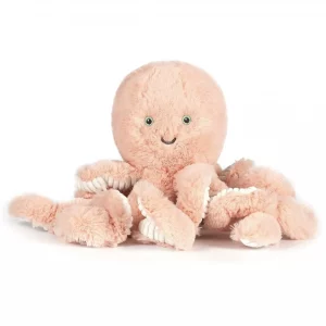 Peluche poulpe rose 25cm