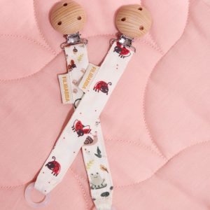 Attache tétine coccinelle