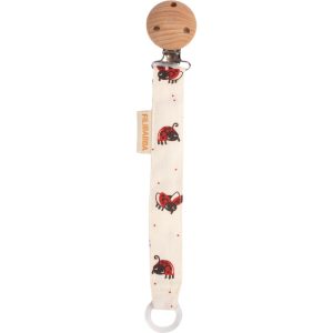 Attache tétine coccinelle