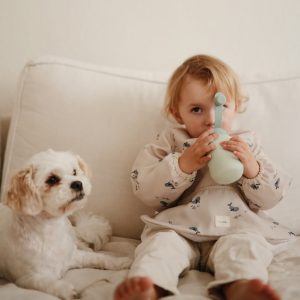 Bavoir à manches mushie