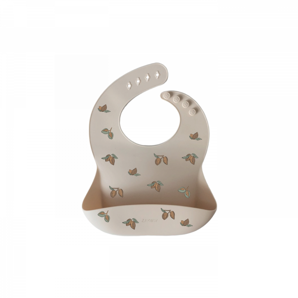 Bavoir en silicone - amandes