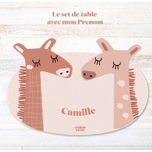 Set de table girafe