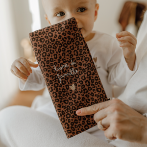 Protège livret de famille léopard