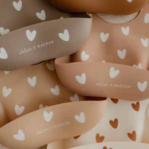 Bavoir silicone mocha