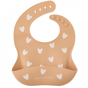 Bavoir coeur Nougat