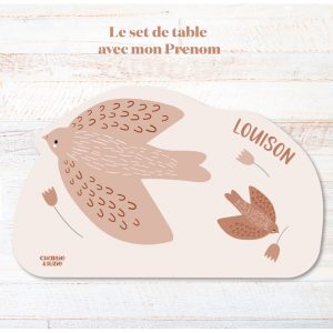 Set de table oiseau