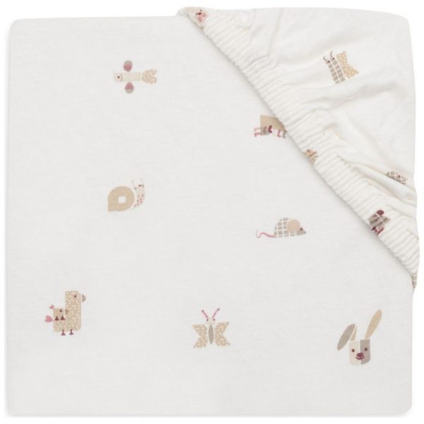 Drap housse en jersey Animal Friends 60 x 120 cm