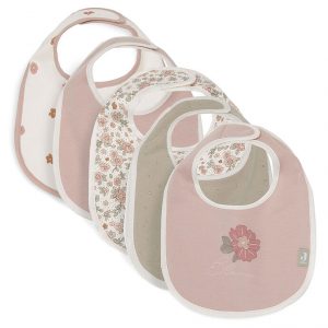 Lot de 5 Bavoirs - Retro Flowers