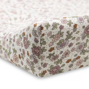 Housse Matelas à Langer Jersey - Retro Flowers