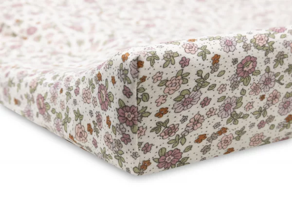 Housse Matelas à Langer Jersey - Retro Flowers – Image 2