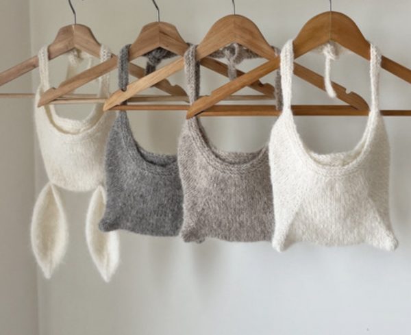 Bonnet chat couleur crème – Image 2