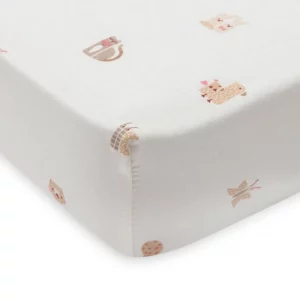Drap housse en jersey Animal Friends 60 x 120 cm