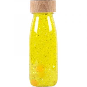 Bouteille sensorielle float jaune