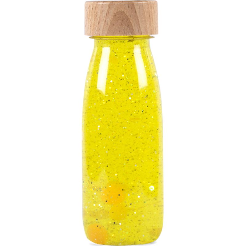 Bouteille sensorielle float jaune