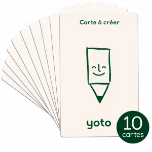 Cartes à créer et autocollants (pack de 10)