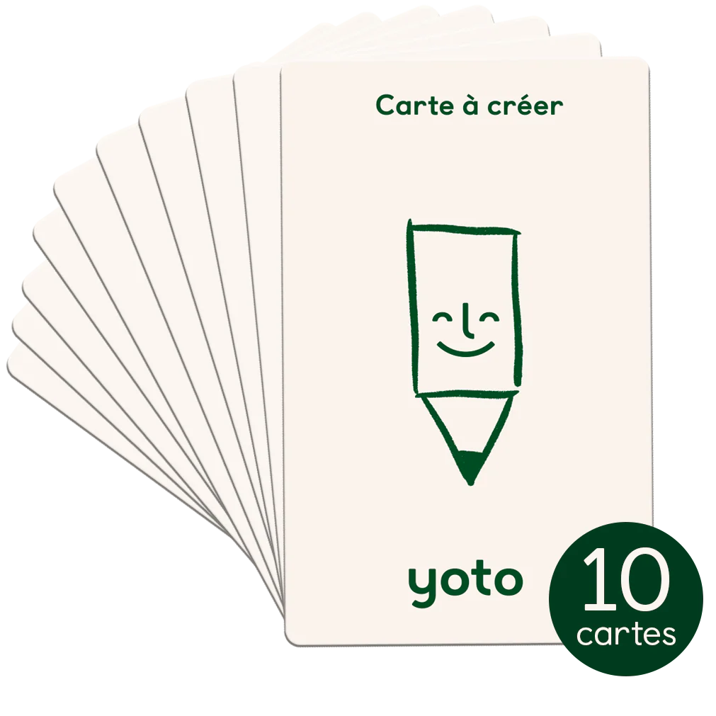Cartes à créer et autocollants (pack de 10)