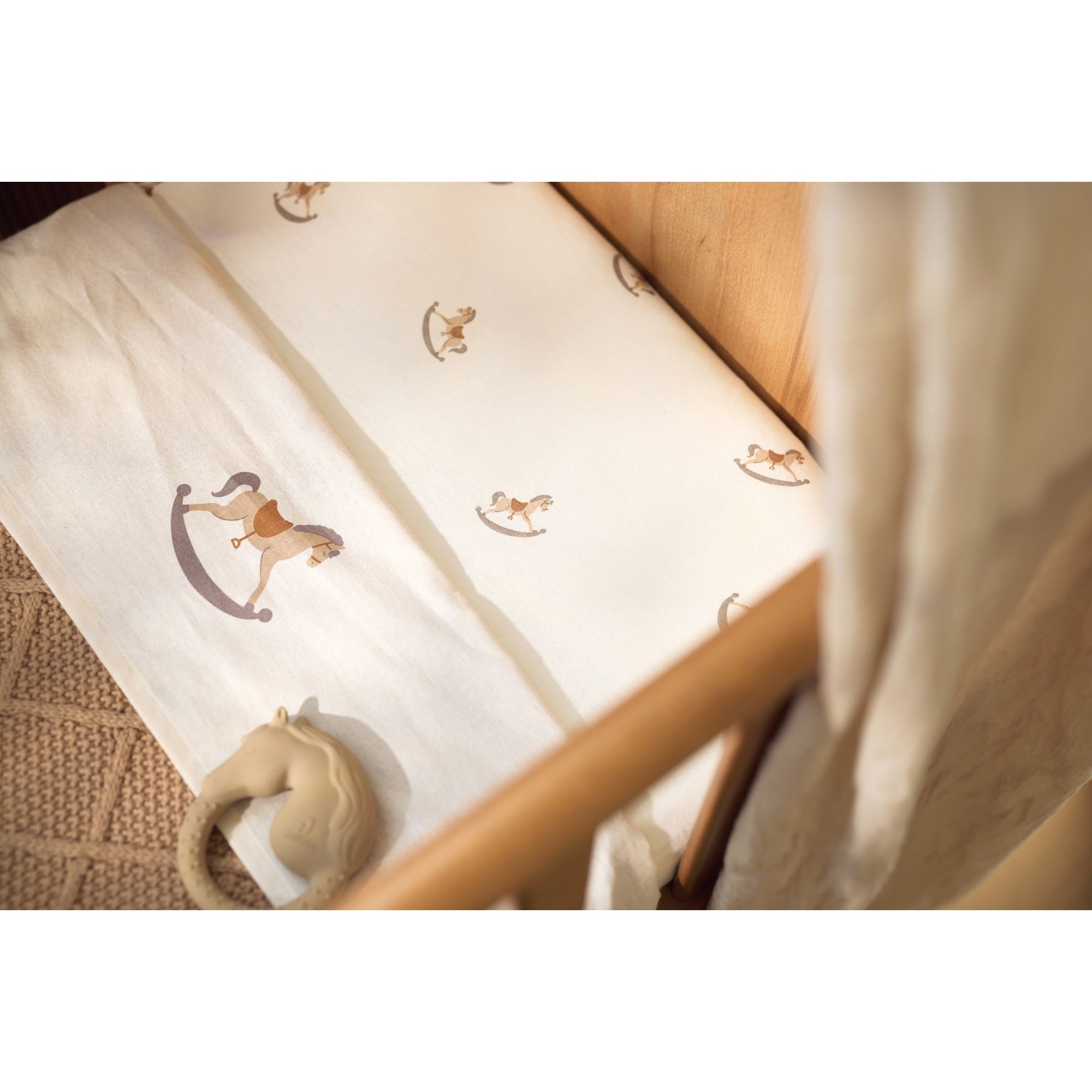 Drap housse berceau 40x80 cm Jersey Nostalgic Ride – Image 2