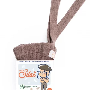 Collant à bretelles coton bio avec pieds - Granola