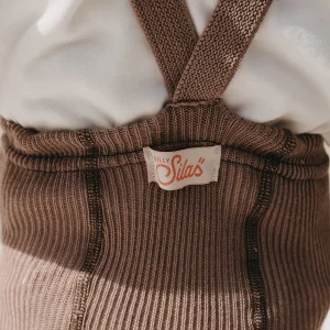 Collant à bretelles coton bio sans pieds - Granola