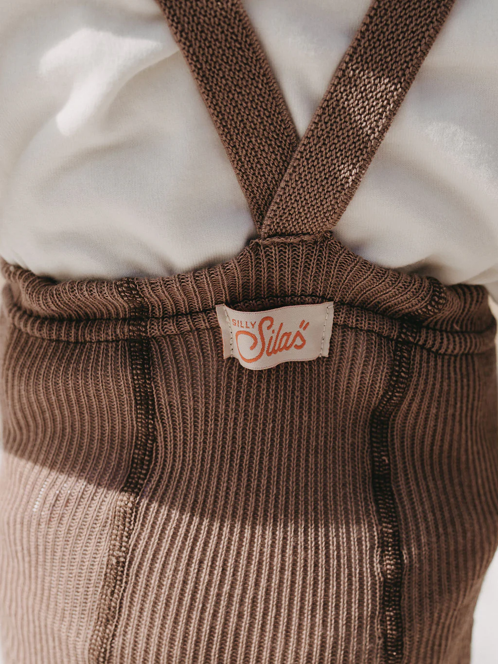 Collant à bretelles coton bio sans pieds - Granola – Image 2