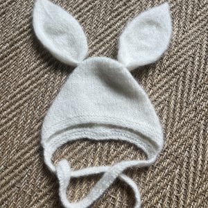 Bonnet lapin couleur blanc