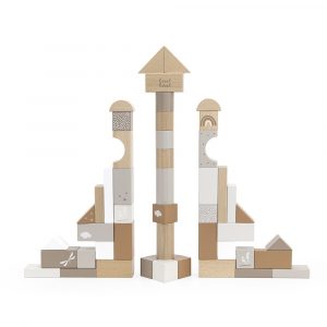 Bloc de bois 50 pcs - Nougat