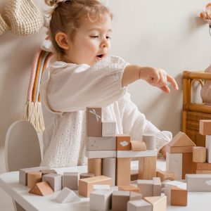 Bloc de bois 50 pcs - Nougat