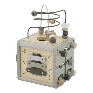 Cube d'activités - vert olive