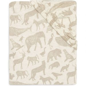 Drap housse animals nougat 70x140
