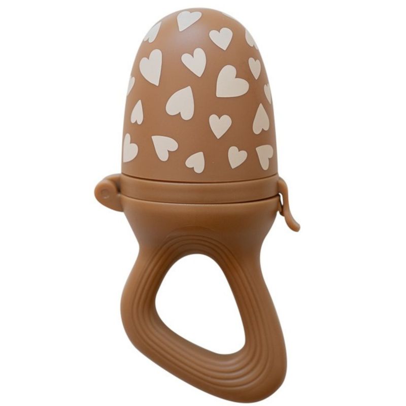 Tétine grignoteuse et 4 embouts Fall In Love camel