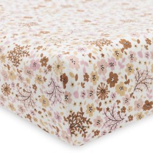 Housse matelas à langer en jersey Flower Fairies 50 x 70 cm