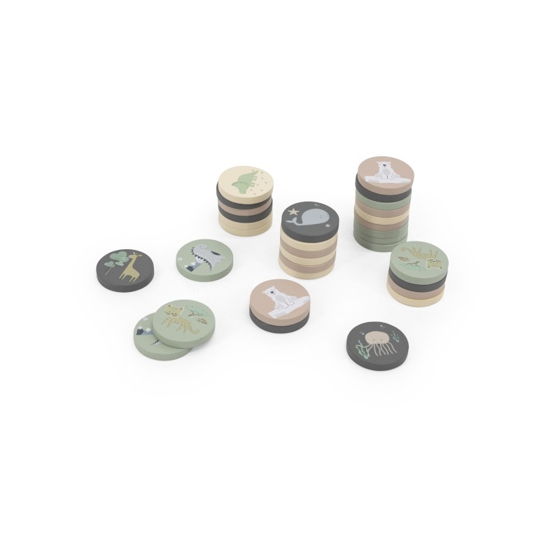 Memory en bois - jungle