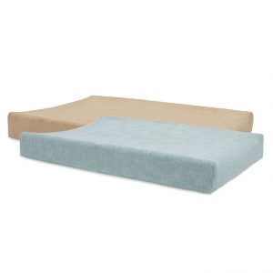 Lot de 2 Housses de Matelas à Langer - Sea Green & Biscuit