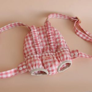 Porte bébé vichy rose