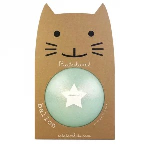 Ballon bleu gamme summer 15 cm pailleté