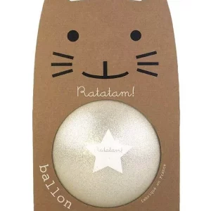 Ballon argent gamme summer 15 cm pailleté